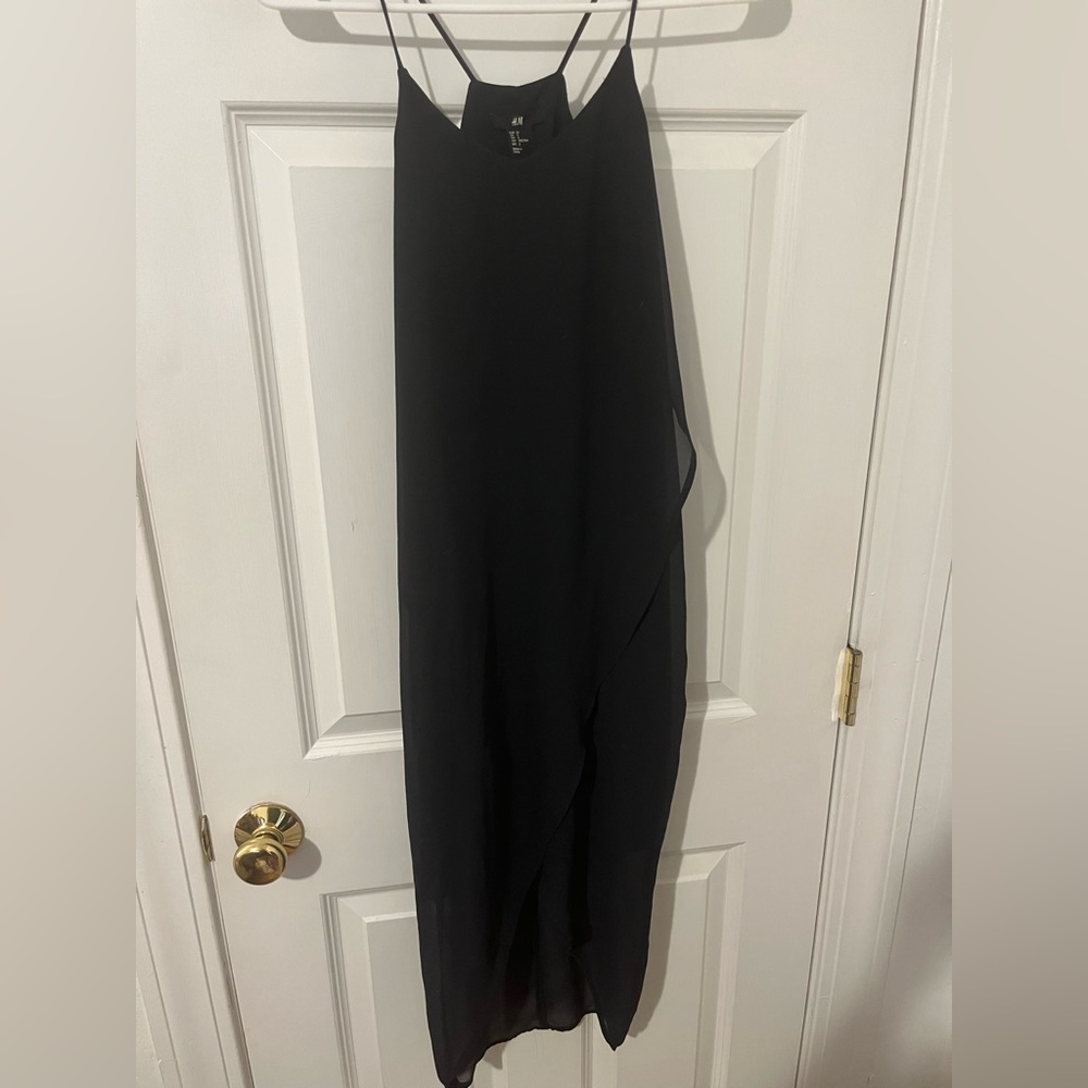 Sleek Navy midi dress